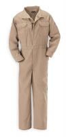 3EZN5 Flame-Resistant Coverall, Tan, L, HRC1