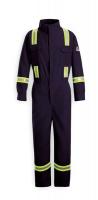 3FAE9 FR Coverall, Reflective Trim, Navy, XL, HRC1