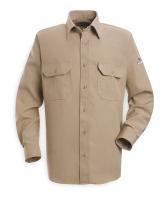 3FAR2 FR Long Sleeve Shirt, Tan, S, Button