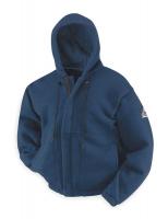 3FAW5 FR Hooded Sweatshirt, Navy, M, Zipper