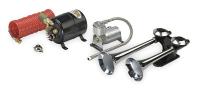3FHV6 Big Rig Horn, Air, Chrome Plated And Black