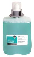 3FPN7 Shampoo and Body Wash Refill, Green, PK 2