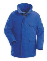 3FYD6 Flame-Resistant Parka, Insulated, Blue, XL