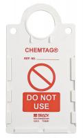 3GAL3 Chemtag(r) Tag Hldr, 11-1/4 x 6 In, PK10