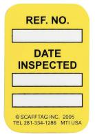 3GAP9 Microtag(r) Inspected Insr, Bk/Yel, PK100