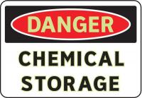 3GCG3 Danger Sign, 7 x 10In, R and BK/WHT, ENG