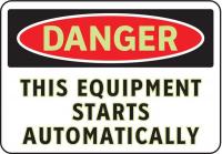 3GCA6 Danger Sign, 7 x 10In, R and BK/WHT, ENG