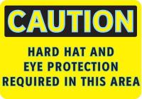 3GAW8 Caution Sign, 7 x 10In, BK/YEL, ENG, Text