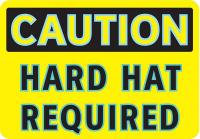3GAV8 Caution Sign, 7 x 10In, BK/YEL, ENG, Text