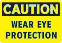 3GCF7 Caution Sign, 7 x 10In, BK/YEL, ENG, Text