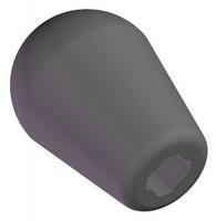 3GEH2 Soft Shift Knob, 2 1/2 In, 3/8, 1/2, M10
