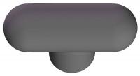 3GEM4 Rounded T Knob, 1 3/8 In, 1/4-20, 2 1/4 In
