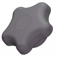 3GEU2 Star Knob, 2 1/4 In, Blind, 1/4-20