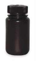 3GFF3 Amber Plastic Bottle, UV Rated, LDPE, 32 Oz