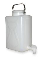 3GFG6 Plastic Carboy, 2 Gal, w/SS Handle &amp; Spout