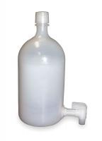3GFH4 Round Plastic Carboy, 2 Gal, With Spout