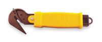 3GNY4 Safety Utility Knife, Yellow, 6 3/4 In