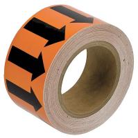 3GTN2 Arrow Tape, Black/Orange, 4 In. W