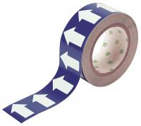 3GTN6 Arrow Tape, White/Blue, 4 In. W