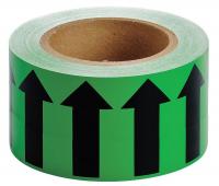 3GTP1 Arrow Tape, Black/Green, 4 In. W