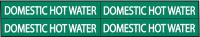 3GTR4 Pipe Mrkr, Domestic Hot Water, 3/4 to2-3/8