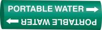 3GUE9 Pipe Mrkr, Non-Potable Water, 1-1/2to2-3/8