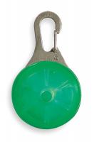 3GUH8 Keychain Light, Green, LED, Flash or Glow