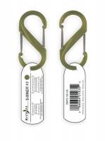 3GWA7 Carabiner Clip, 2 In., Plastic, Olive
