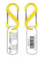 3GWA8 Carabiner Clip, 2 In., Plastic, Yellow