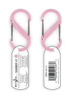 3GWA9 Carabiner Clip, 2 In., Plastic, Pink