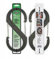 3GWC7 Carabiner Clip, 10-3/8 In., Plastic, Black