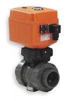 3GXL6 Electric Ball Valve, PVC, 1 In.