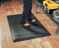 5MDL7 Floor Mat, Anti-Fatigue, Black, 3 x 5 Ft.