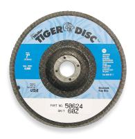3H739 Arbor Mount Flap Disc, 4in, 36, ExtraCoarse
