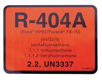 3HAF3 R-404A Refrigerant ID Labels