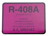 3HAF7 R-408A Refrigerant ID Labels