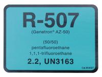 3HAF8 R-507 Refrigerant ID Labels