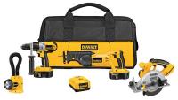 3HFX4 Cordless Combination Kit, 2.4A/hr., 18.0V