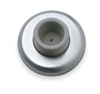 3HHX3 Concave Door Stop, Satin Stainless Steel