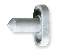 3HHX5 Door Silencer, Rubber, Gray, PK 100