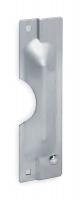 3HJA3 Latch Guard, Satin, for 3-1/2 In. Dia.Lock