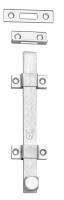 3HJD8 Surface Bolt, Satin Chrome