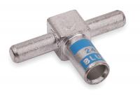 3HLH3 Tee Connector, 6 AWG, Blue