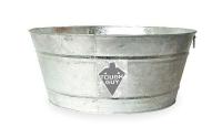 3HNF7 Utility Tub, 35 Gal., Galvanized Steel