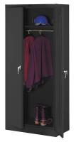 3HNJ4 Wardrobe Cabinet, Welded, Black