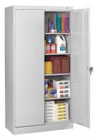 3HNK9 Storage Cabinet, Unassembled, Light Gray