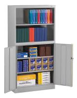 3HNP4 Bookcase Storage Cabinet, Light Gray