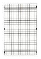 3HNU2 Wire Partition Panel, H 5 Ft, W 3 Ft, 8 Ga