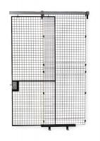 3HNX4 Wire Partition Slide Door, H 8 Ft, W 5 Ft