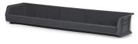 3HRZ6 Stack &amp; Hang Bin, W33, D 8 5/8, Blk